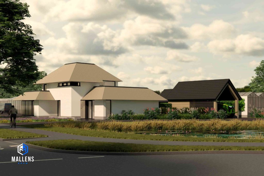 Het bouwplan voor de nieuwbouwwoning Oisterwijk