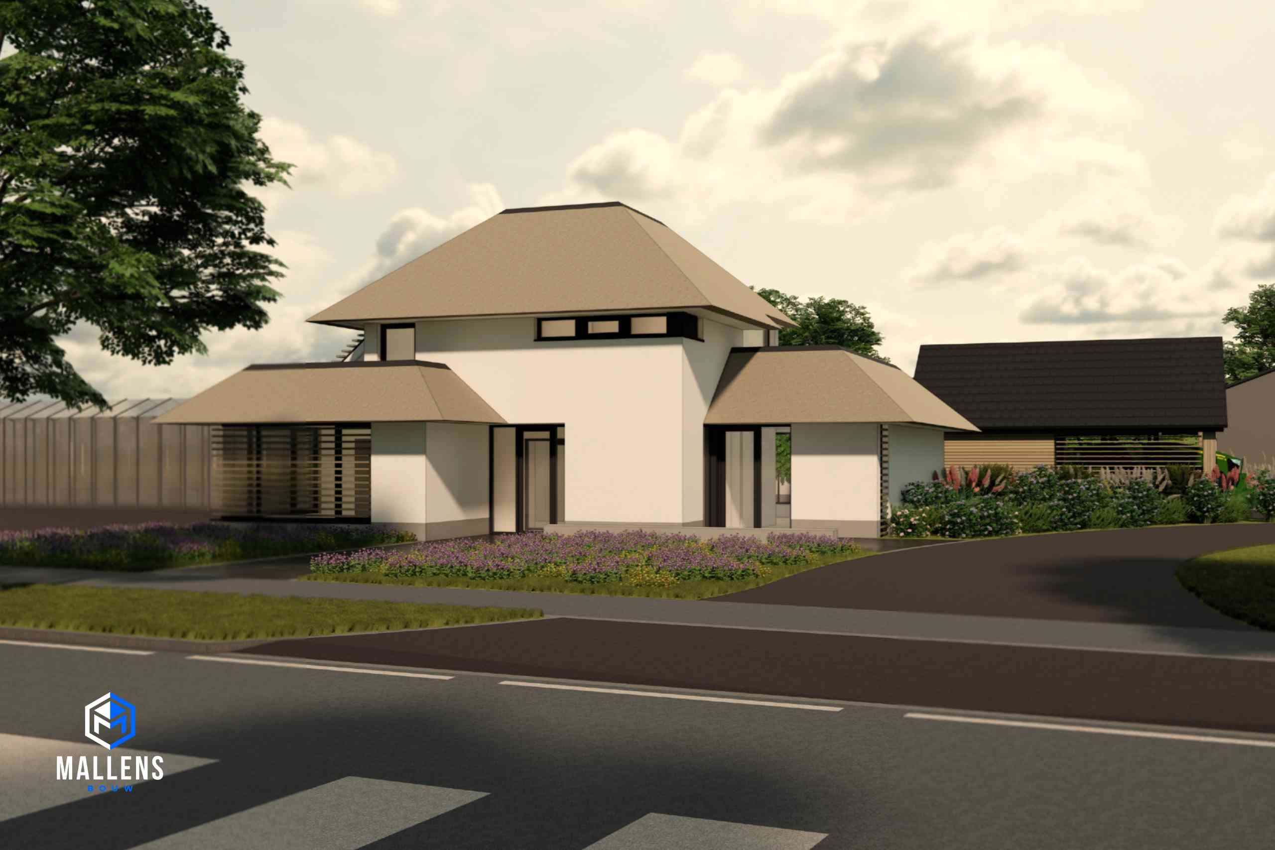 Het bouwplan voor de nieuwbouwwoning Oisterwijk